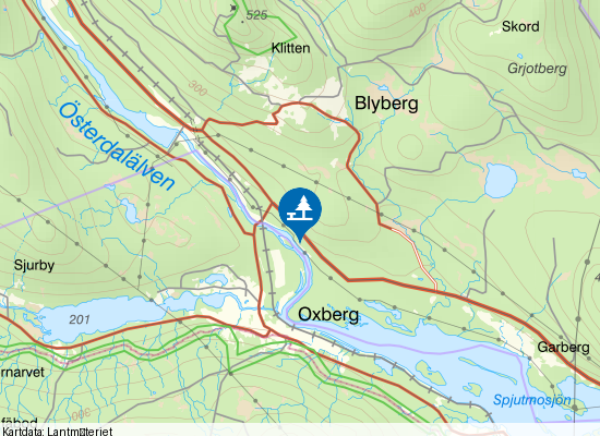 Österdalälven på kartan