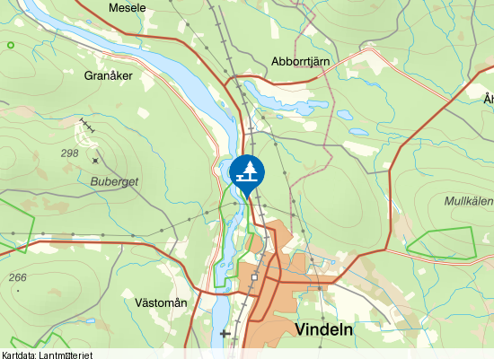 Vindeln på kartan
