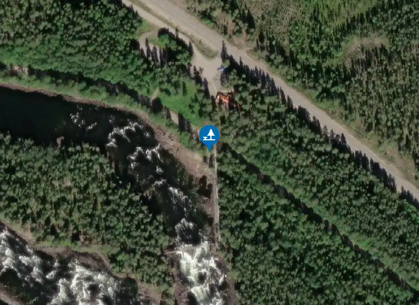 Satellitbild över Mårdseleforsen