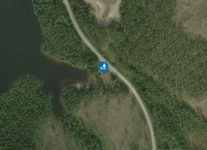 Satellitbild över Hede Badplats