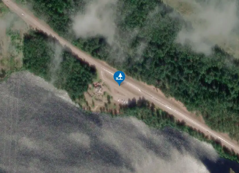 Satellitbild över Spjutmosjön