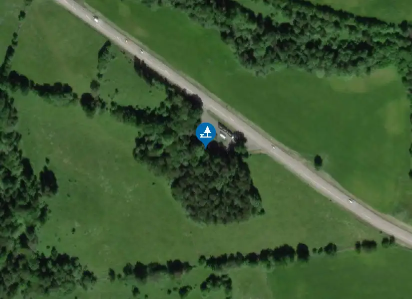 Satellitbild över Våmb