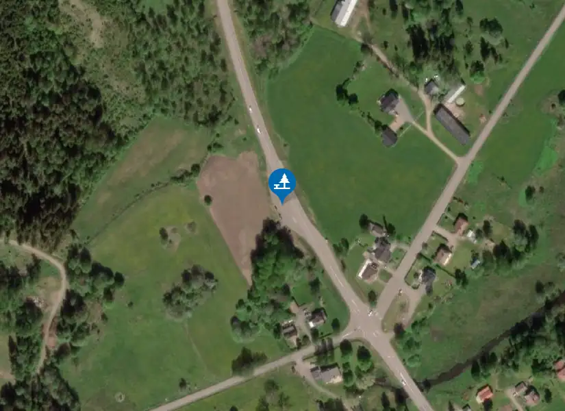 Satellitbild över Åsarp