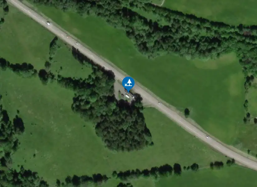 Satellitbild över Våmb