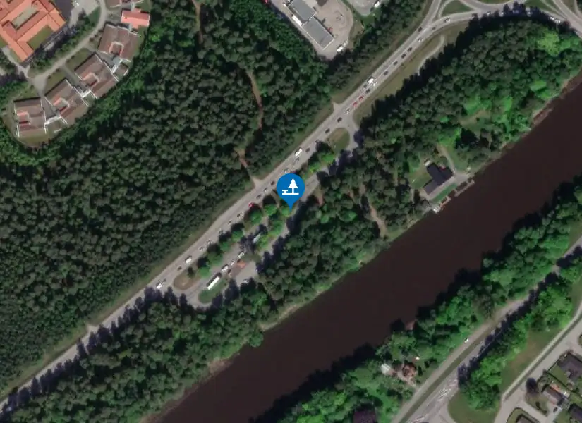 Satellitbild över Lidan