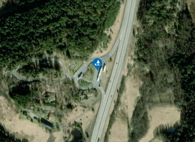 Satellitbild över Tegen