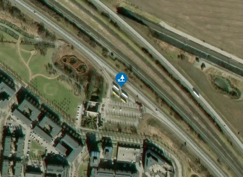 Satellitbild över Skånegården