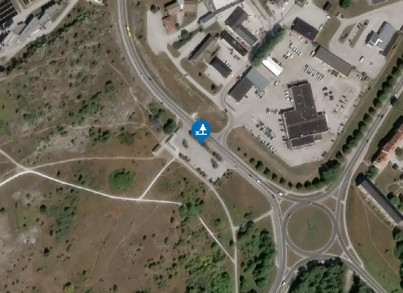 Satellitbild över Träffpunkt Gotland