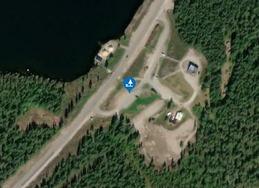 Satellitbild över Polcirkeln Jokkmokk