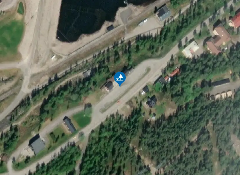 Satellitbild över Porjus
