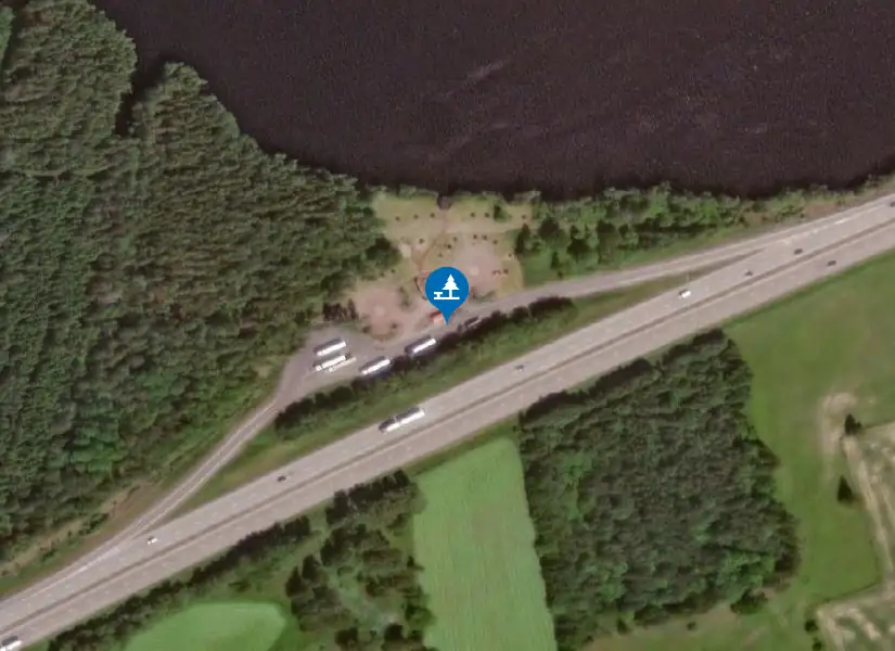Satellitbild över Svartån