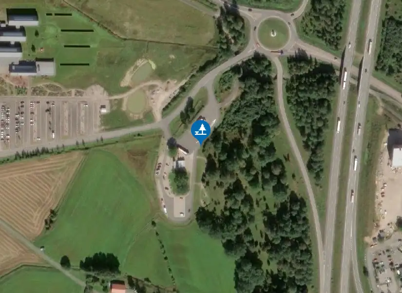 Satellitbild över Rastplats Vandalorum