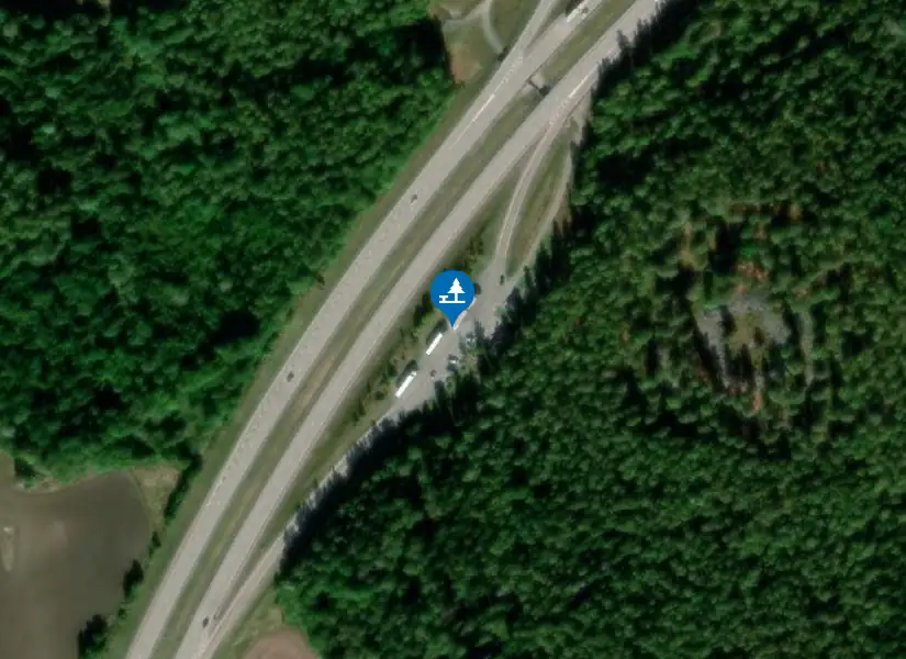 Satellitbild över Skoftesta skans