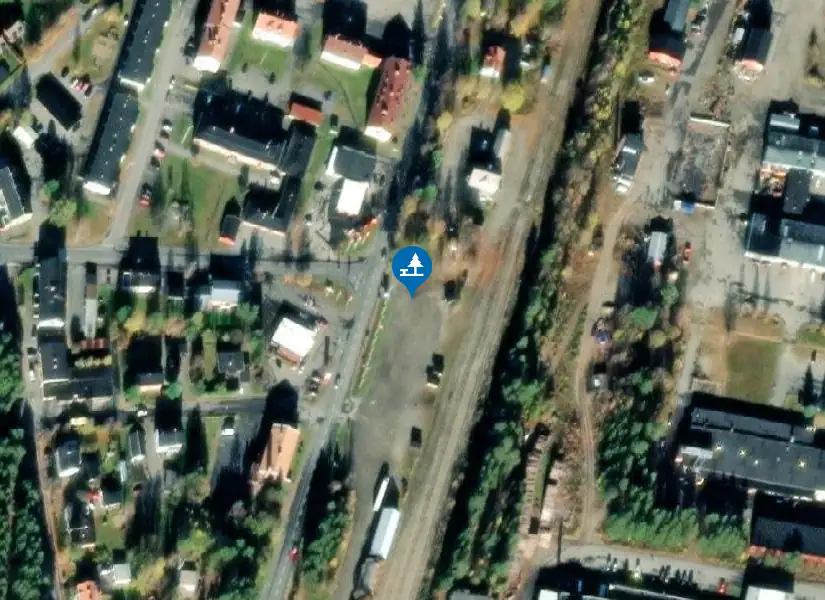 Satellitbild över Sorsele rastplats