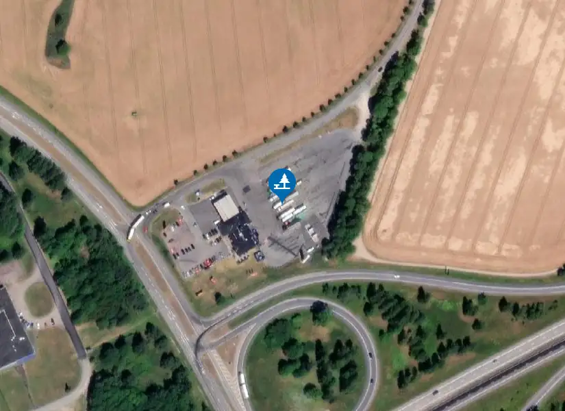 Satellitbild över Resta route