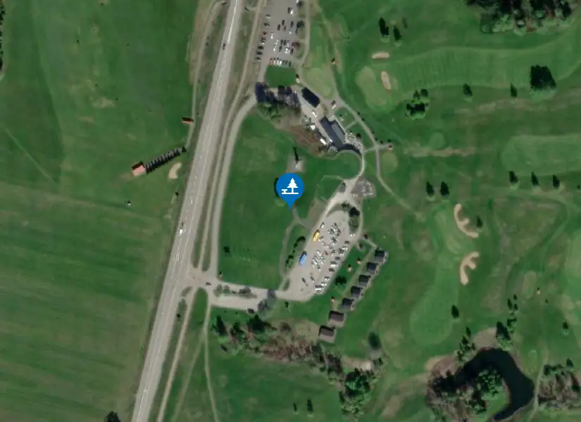Satellitbild över Stamfrändemonumentet