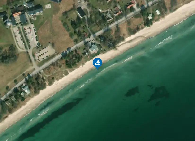 Satellitbild över Mossbystrand