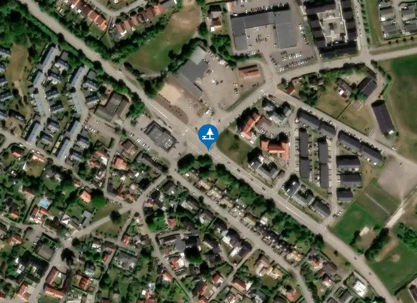 Satellitbild över Viken