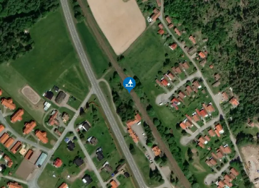 Satellitbild över Djurås