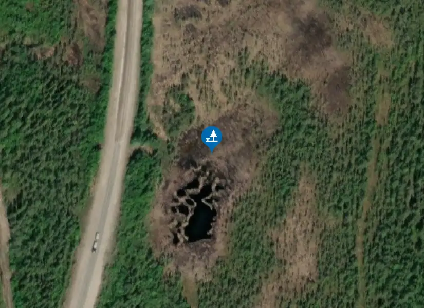 Satellitbild över Polcirkeln