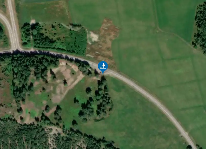 Satellitbild över Tystberga rastplats