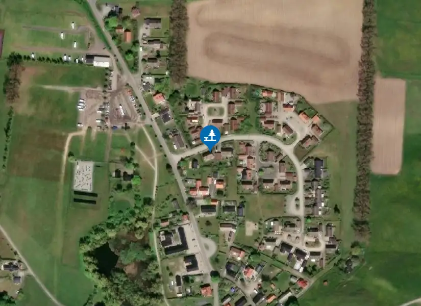 Satellitbild över Kåseberga