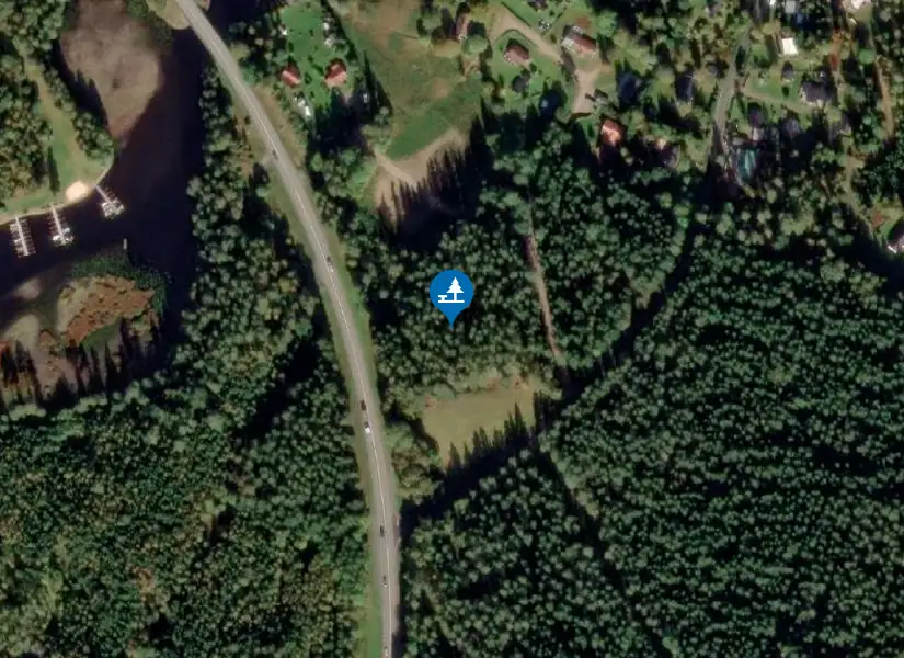 Satellitbild över Broholm