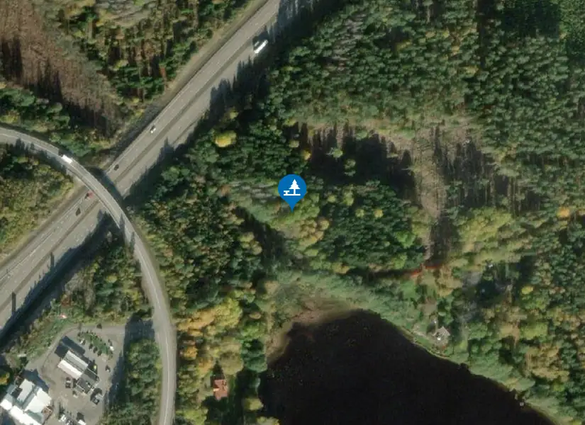 Satellitbild över Stavsjö Klint