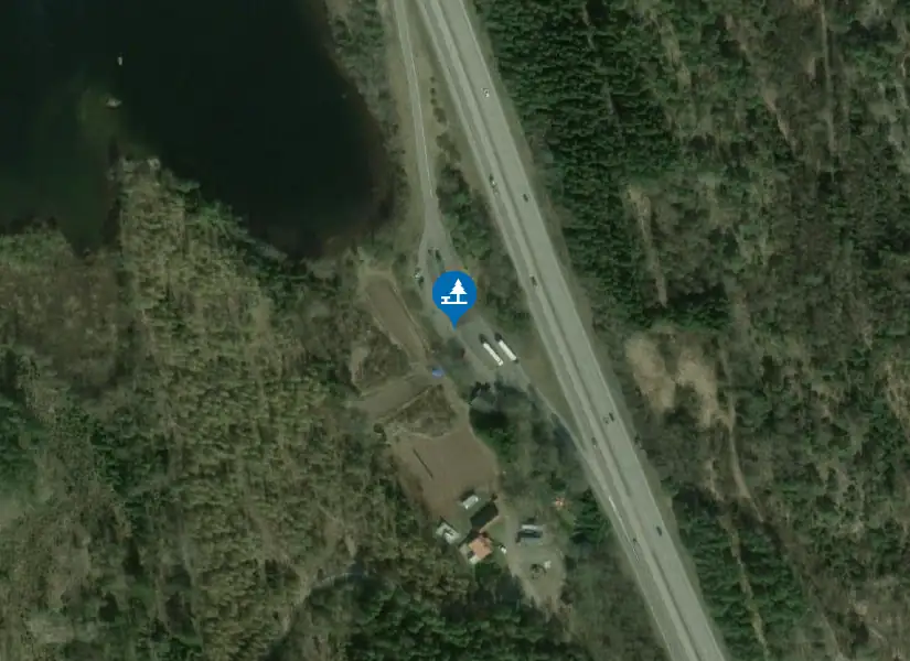 Satellitbild över Ölmevallasjön