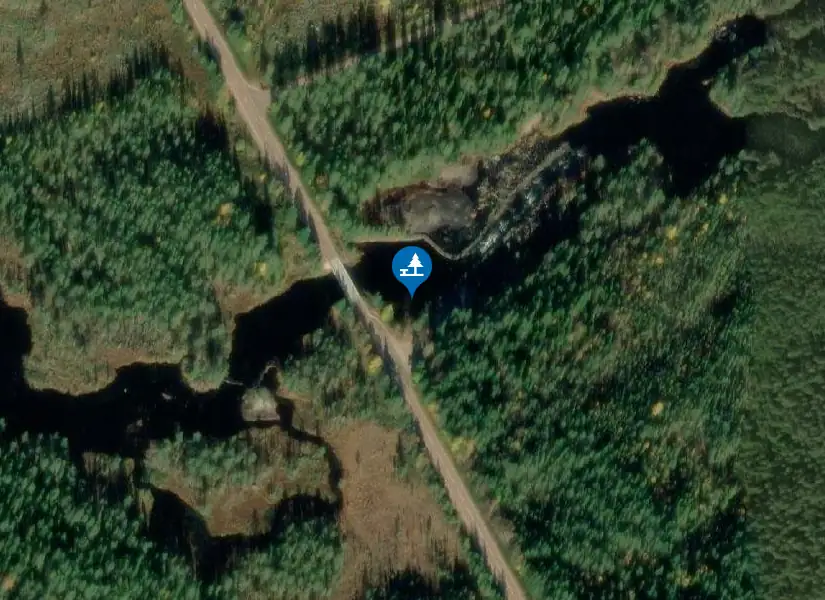 Satellitbild över Björnån