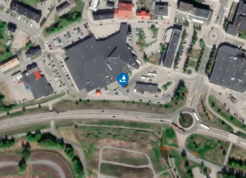 Satellitbild över Kalix