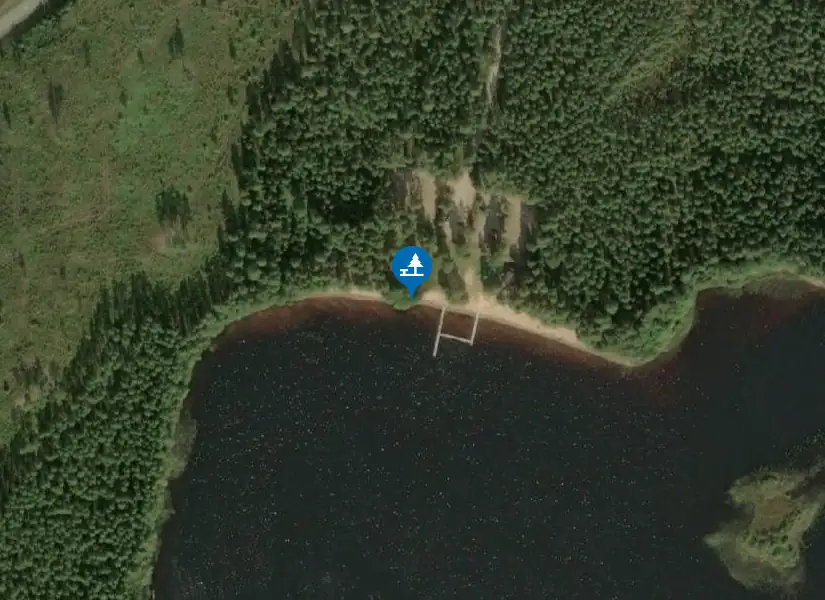 Satellitbild över Örerydsbadet Norra Gussjön