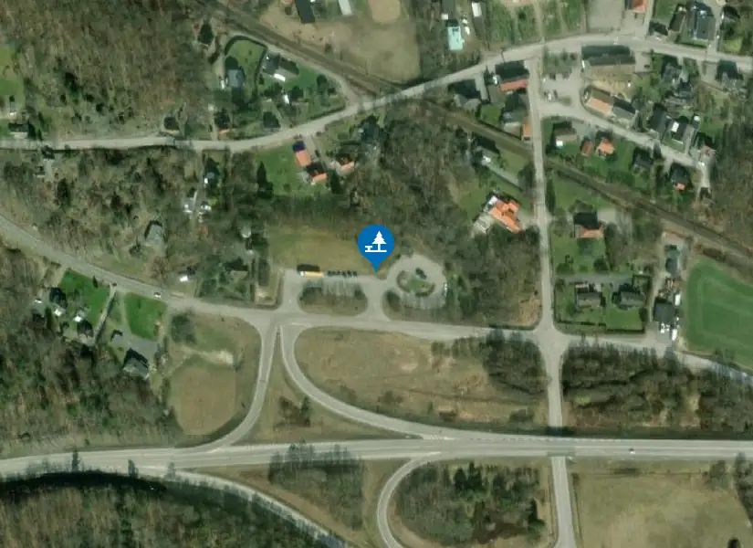 Satellitbild över Rastplats Åryd