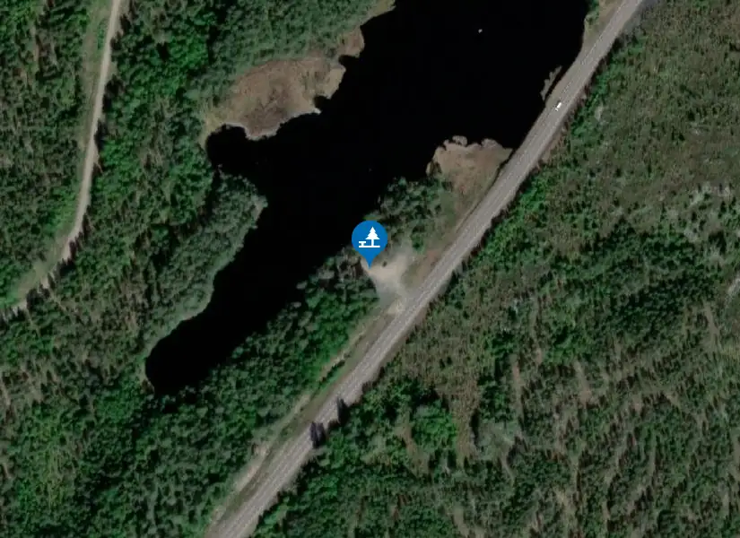 Satellitbild över Rastplats Mjögtjärn