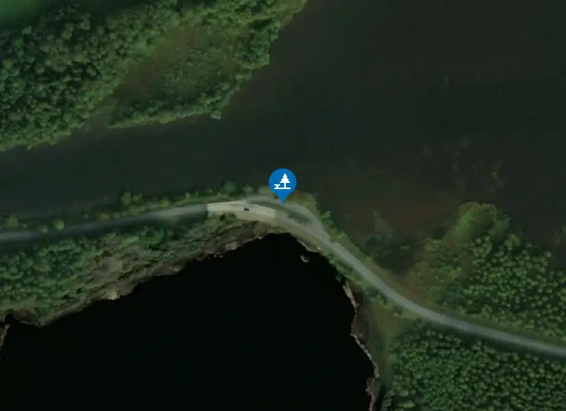 Satellitbild över Rastplats Truten