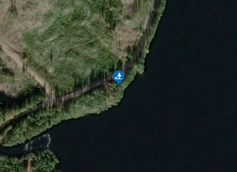 Satellitbild över Rastplats with dass
