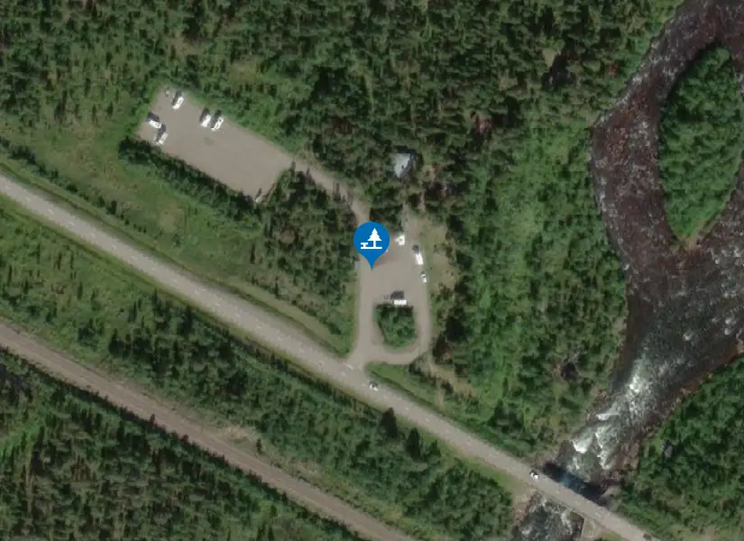 Satellitbild över Rautas naturrastplats