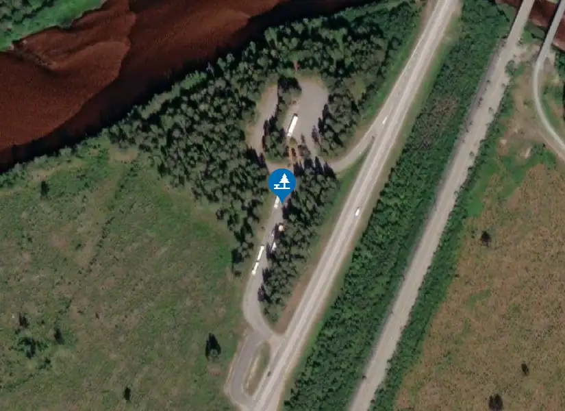 Satellitbild över Lögdeälven