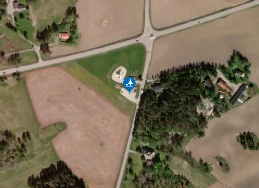 Satellitbild över Viggenrastplats
