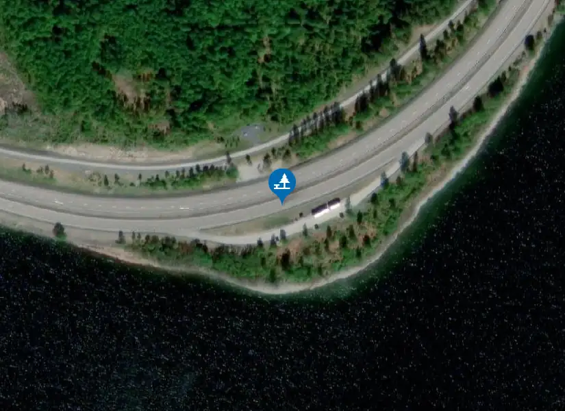 Satellitbild över Rastplats vid havet
