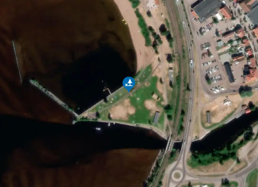 Satellitbild över Rättvik Helsingland