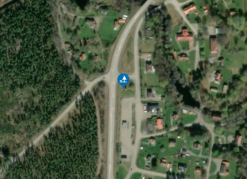 Satellitbild över Hjortkvarn Bensinmack