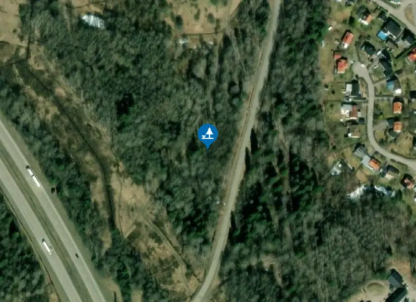 Satellitbild över Åkermans kulle