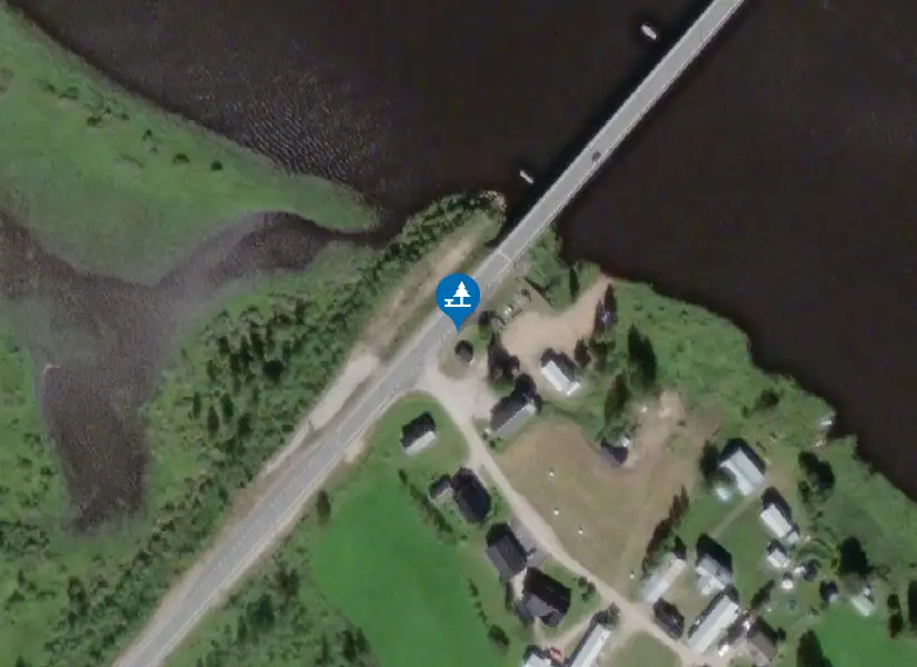 Satellitbild över Ängesån