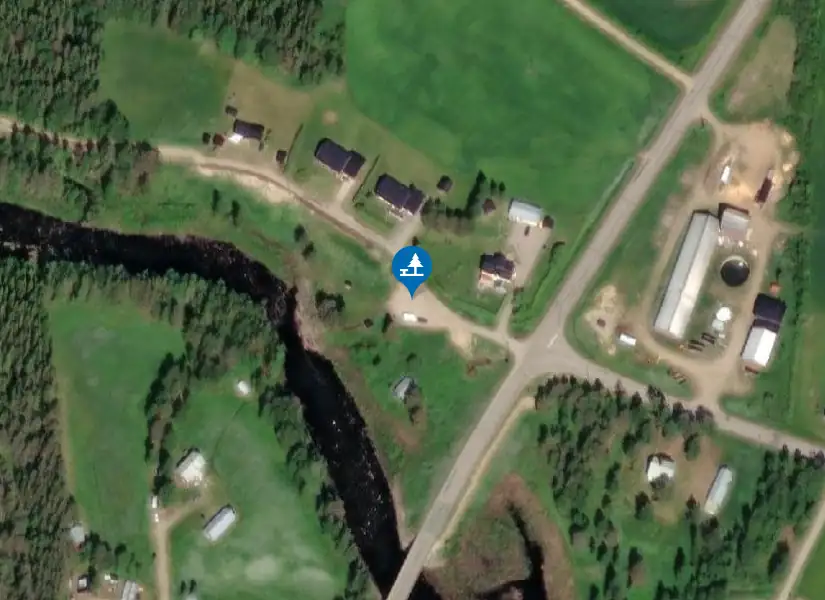 Satellitbild över Pentäsjoki
