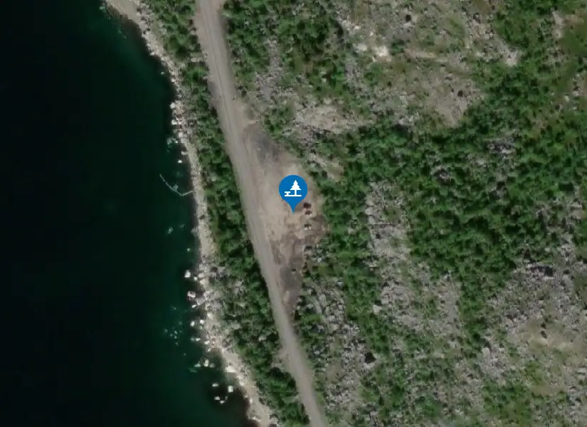 Satellitbild över Suorvadammen