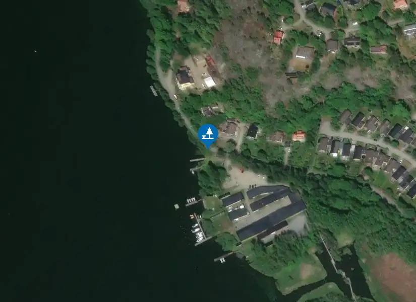 Satellitbild över Tullingesjön