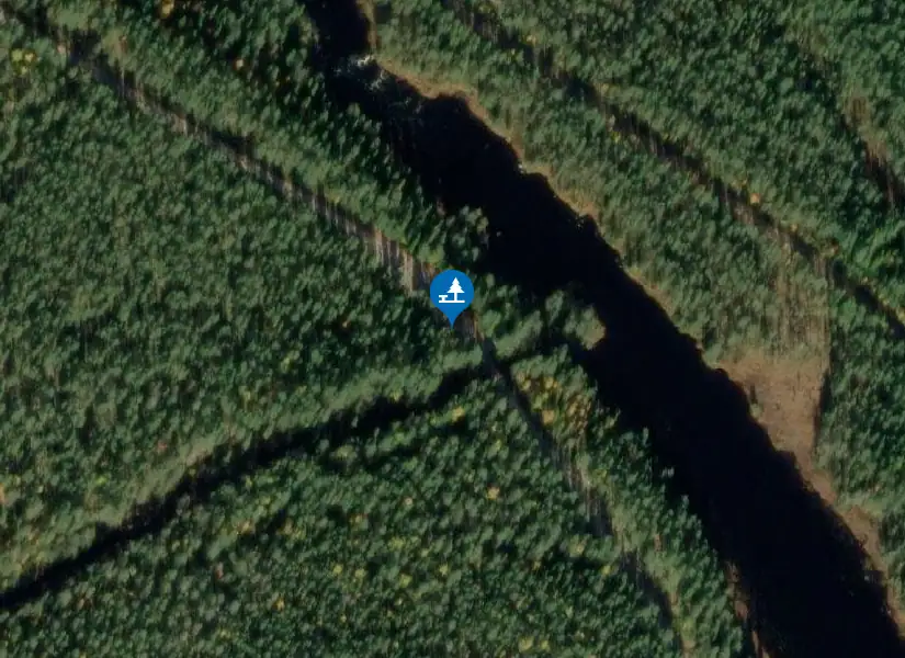 Satellitbild över Voxnan
