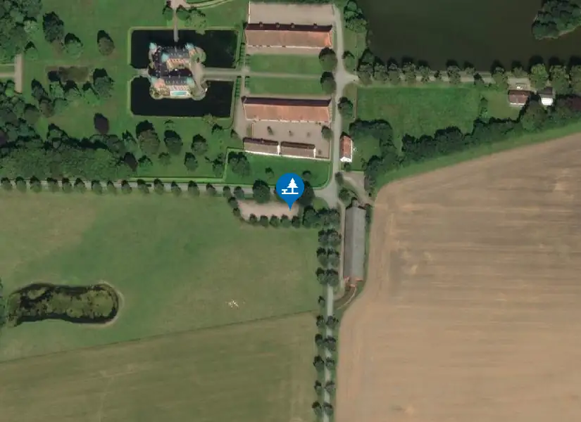 Satellitbild över Trolleholms slott