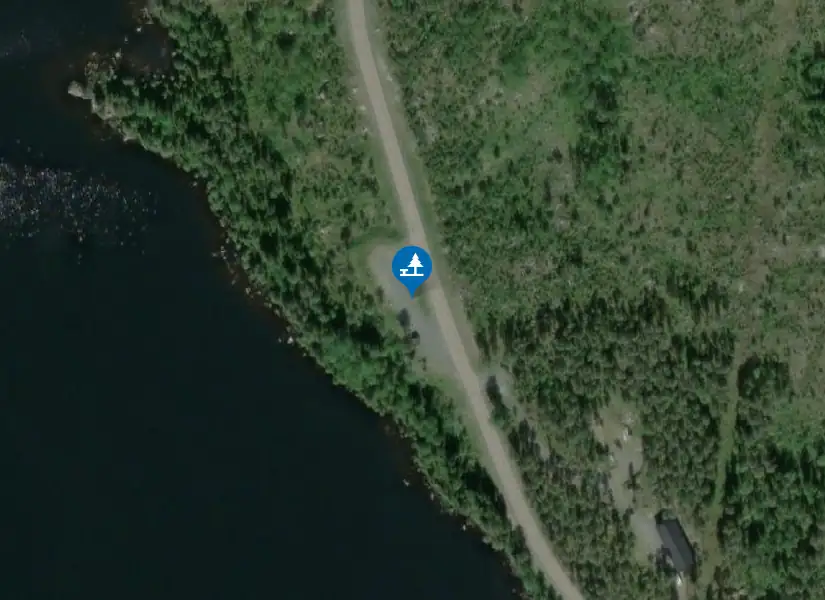 Satellitbild över Valsjön vägficka